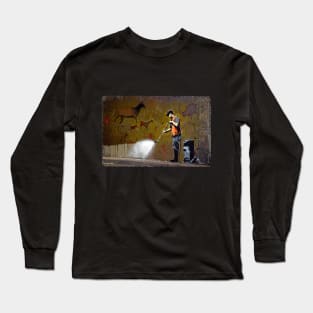 Council Worker by Banksy Long Sleeve T-Shirt